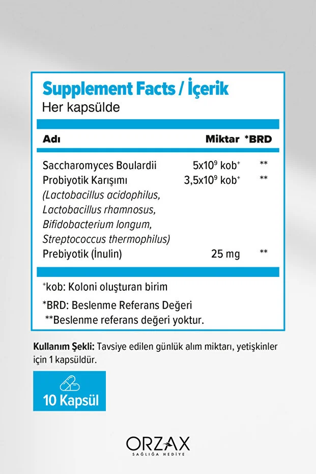 Bigflor Probiyotik 10 Kapsül Bigflor Probiyotik 10 Kapsül